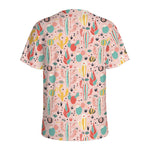 Pastel Cactus And Succulent Print Men's Sports T-Shirt