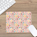 Pastel Cactus And Succulent Print Mouse Pad
