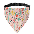 Pastel Cactus And Succulent Print Over The Collar Dog Bandana