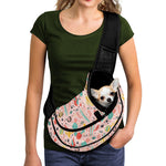 Pastel Cactus And Succulent Print Pet Sling Carrier