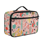Pastel Cactus And Succulent Print Portable Lunch Bag