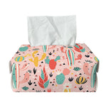 Pastel Cactus And Succulent Print Rectangle Tissue Box Cover