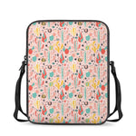 Pastel Cactus And Succulent Print Rectangular Crossbody Bag