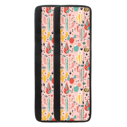 Pastel Cactus And Succulent Print Refrigerator Handle Covers