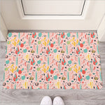 Pastel Cactus And Succulent Print Rubber Doormat