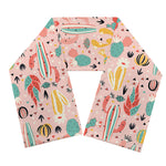 Pastel Cactus And Succulent Print Scarf
