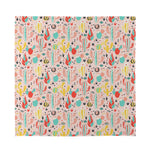 Pastel Cactus And Succulent Print Silk Bandana