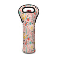 Pastel Cactus And Succulent Print Single Neoprene Wine Tote