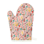 Pastel Cactus And Succulent Print Single Oven Mitt