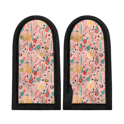 Pastel Cactus And Succulent Print Skillet Handle Cover
