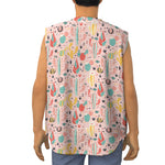 Pastel Cactus And Succulent Print Sleeveless Baseball Jersey
