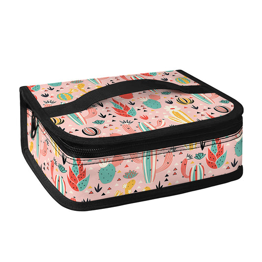 Pastel Cactus And Succulent Print Small Lunch Bag