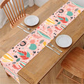 Pastel Cactus And Succulent Print Table Runner