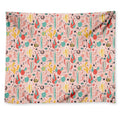 Pastel Cactus And Succulent Print Tapestry
