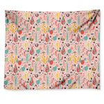 Pastel Cactus And Succulent Print Tapestry
