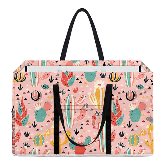 Pastel Cactus And Succulent Print Utility Tote Bag