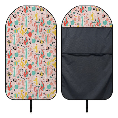 Pastel Cactus And Succulent Print Waterproof Car Seat Cover
