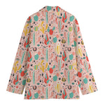 Pastel Cactus And Succulent Print Women's Blazer