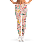Pastel Cactus And Succulent Print Women's Leggings