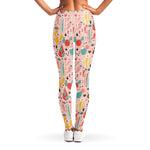 Pastel Cactus And Succulent Print Women's Leggings