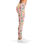 Pastel Cactus And Succulent Print Women's Leggings