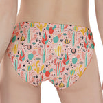 Pastel Cactus And Succulent Print Women's Panties
