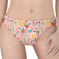 Pastel Cactus And Succulent Print Women's Thong