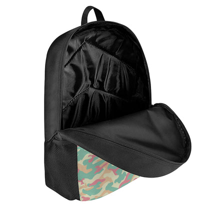Pastel Camouflage Print 17 Inch Backpack