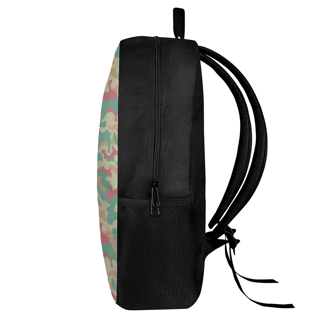 Pastel Camouflage Print 17 Inch Backpack