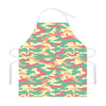 Pastel Camouflage Print Adjustable Apron