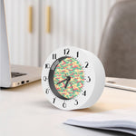 Pastel Camouflage Print Alarm Clock