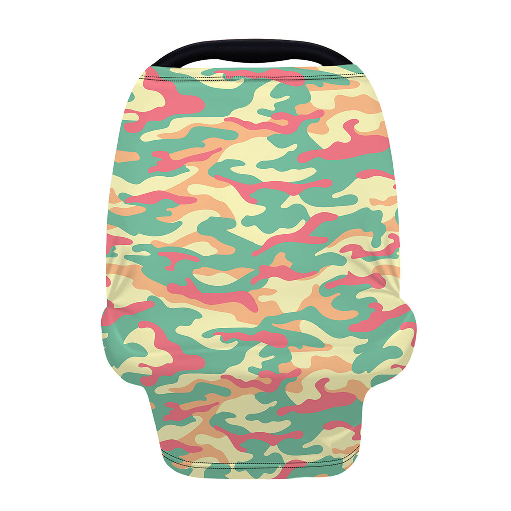 Pastel Camouflage Print Baby Seat Cover