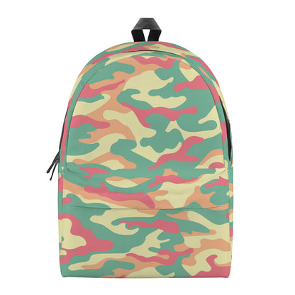Pastel Camouflage Print Backpack