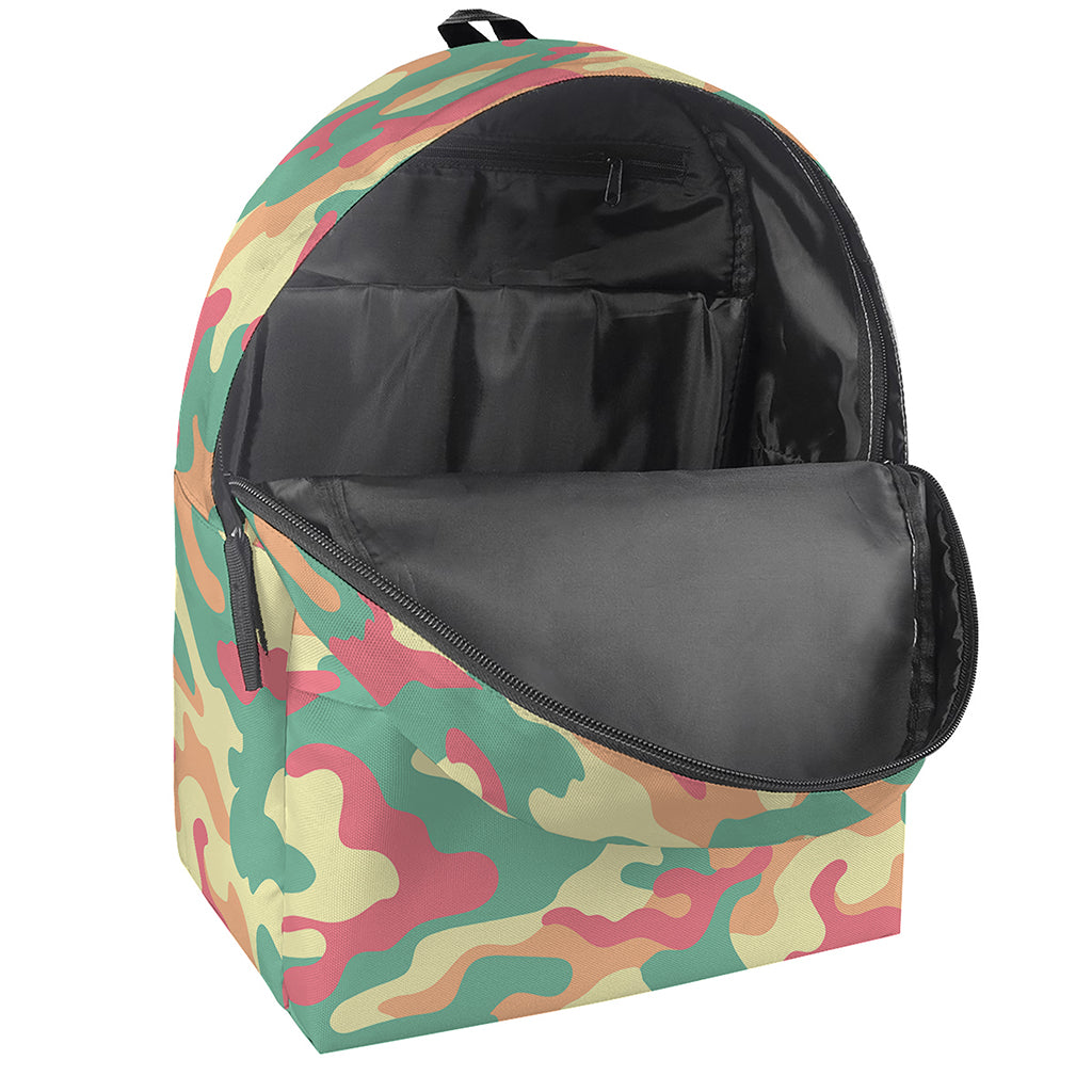 Pastel Camouflage Print Backpack