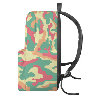 Pastel Camouflage Print Backpack