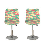 Pastel Camouflage Print Bar Stool Covers