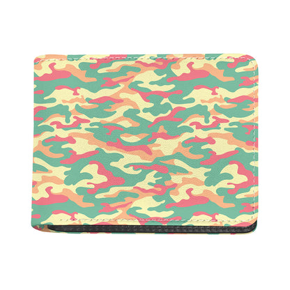 Pastel Camouflage Print Bifold Wallet
