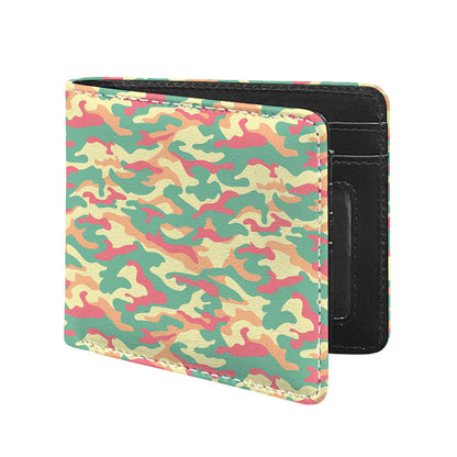Pastel Camouflage Print Bifold Wallet
