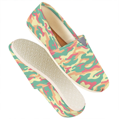 Pastel Camouflage Print Casual Shoes