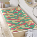 Pastel Camouflage Print Changing Pad Cover
