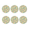 Pastel Camouflage Print Coaster Set
