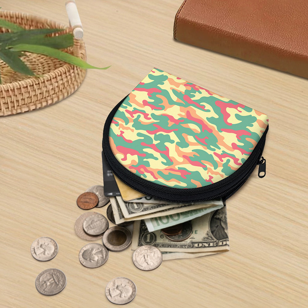 Pastel Camouflage Print Coin Purse