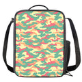 Pastel Camouflage Print Crossbody Lunch Bag