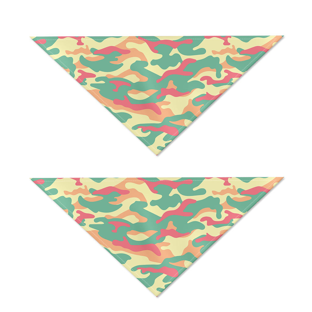 Pastel Camouflage Print Dog Bandana