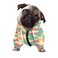 Pastel Camouflage Print Dog Zip Up Hoodie