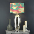Pastel Camouflage Print Drum Lamp Shade