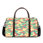 Pastel Camouflage Print Duffle Bag