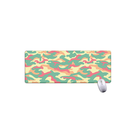 Pastel Camouflage Print Extended Mouse Pad