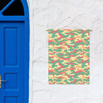 Pastel Camouflage Print Garden Flag