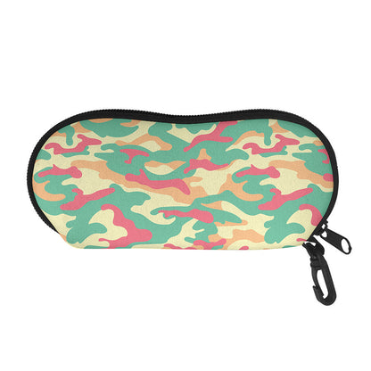 Pastel Camouflage Print Glasses Case